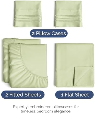 Split King Size 5 Piece Sheet Set - Image 2