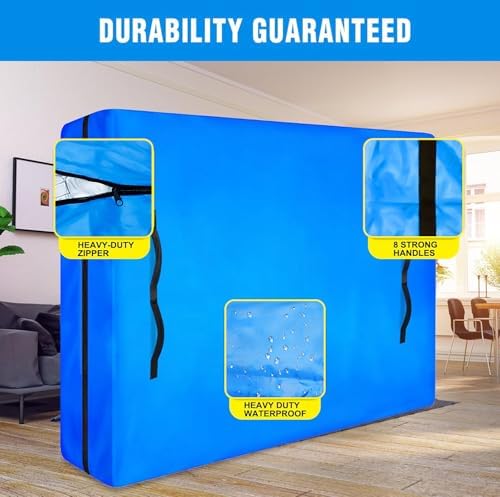 ANALIM Mattress Bags for Moving and Storage, Zippered Mattress Storage Bag - Image 4