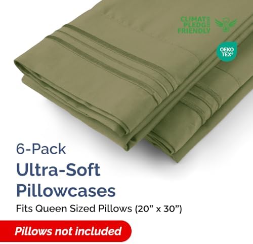 Queen Pillow Cases Set of 6 - Image 2