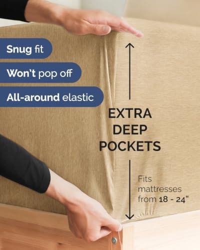 CGK Linens 2 Pack Extra Deep Twin Fitted Sheets - Image 2