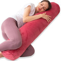 1 MIDDLE ONE Bolster Pillow for Bed, Long Round Body Pillow for Adults by 1MIDDLEONE