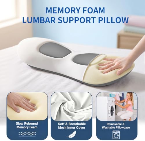 Lumbar Support Pillow for Bed Sleeping - Image 4