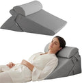 Bedluxe Wedge Pillow Set for After Surgery, Orthopedic Bed Wedge by Bedluxe