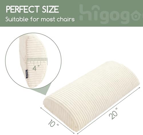 HIGOGOGO Lumbar Support Pillow for Recliner Chair/Accent Chair/Couch, Memory - Image 2