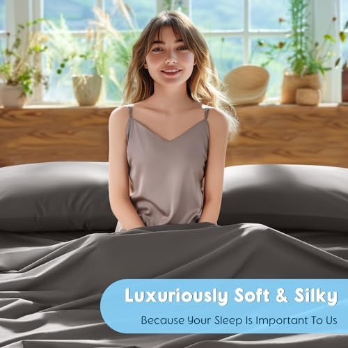 SONORO KATE 1000 Series 100% Egyptian Cotton King Sheets, Extra Deep Pocket - Image 5