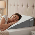 Bed Wedge Pillow for Sleeping & Resting, 8 inch Incline Pillow Wedge for Adults by Unknown
