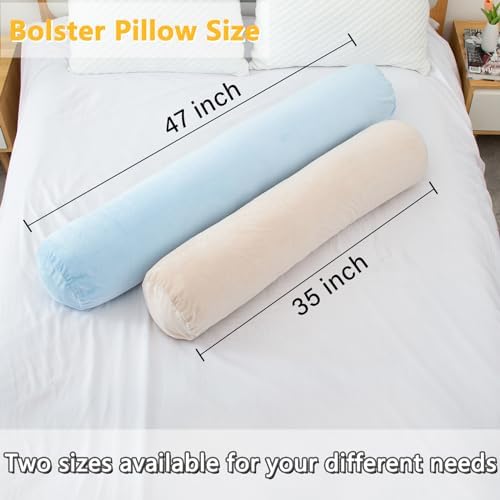1 MIDDLE ONE Bolster Pillow for Bed, Long Round Body Pillow for Adults - Image 2