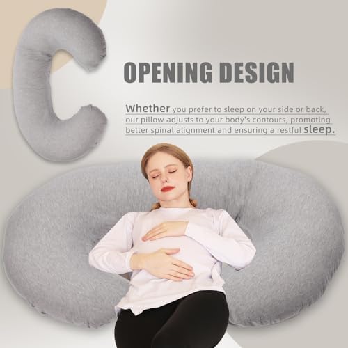 Chilling Home Pregnancy Pillow, C Shaped Full Body Pillow Maternity Pillow - Image 4