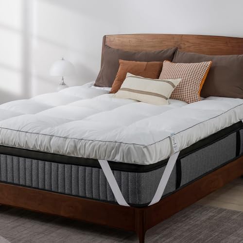 QUEEN ROSE Mattress Topper Queen, Extra Soft Pillow Top Mattress Topper Queen - Image 2