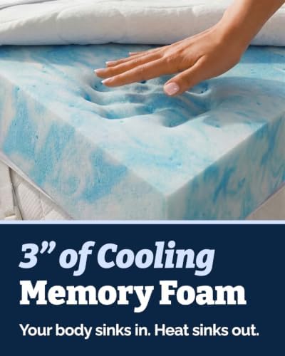 3 Inch Twin Memory Foam Mattress Topper - Image 3