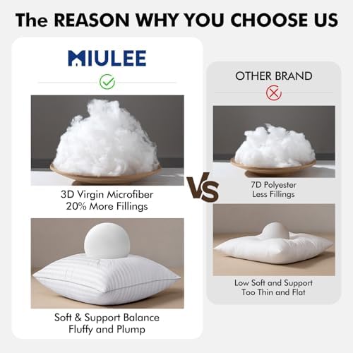 MIULEE 24x24 Pillow Inserts - Image 5