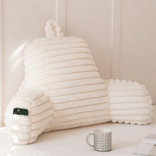 Large Reading Pillow for Adults, Back Support Pillow for Sitting Up in Bed by YAOSHUHO