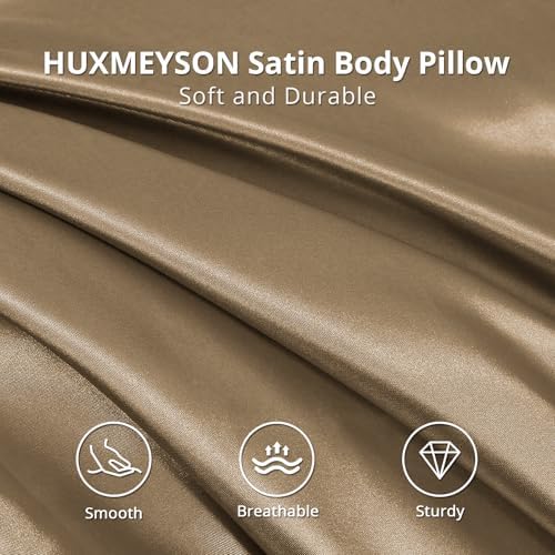 HUXMEYSON Body Pillow with Satin Pillowcase, Body Pillow - Image 3