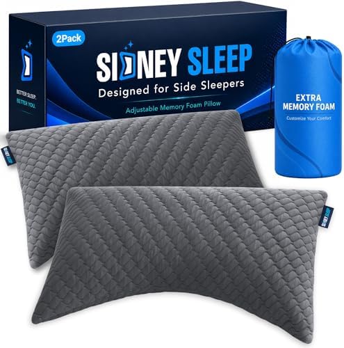 Sidney Sleep Set of 2 Queen Size Bed Pillows by SidneySleep