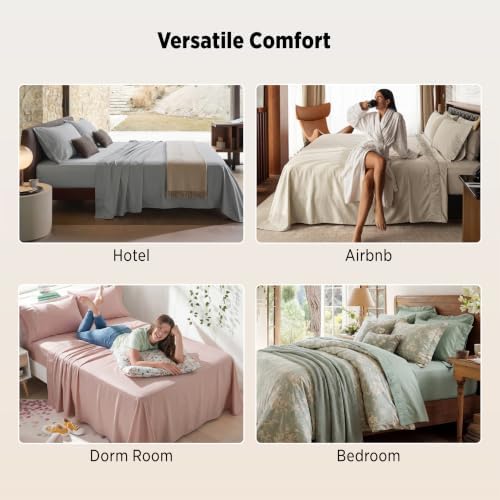 Bedsure Twin XL Sheets Dorm Bedding - Image 5