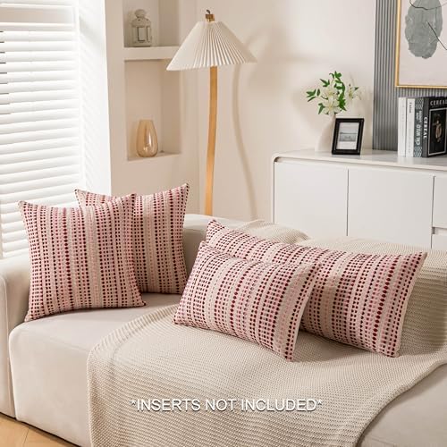 Boho Long Lumbar Body Decorative Throw Pillow Covers 14x36 Inch Pack of 1 Pink - Image 2