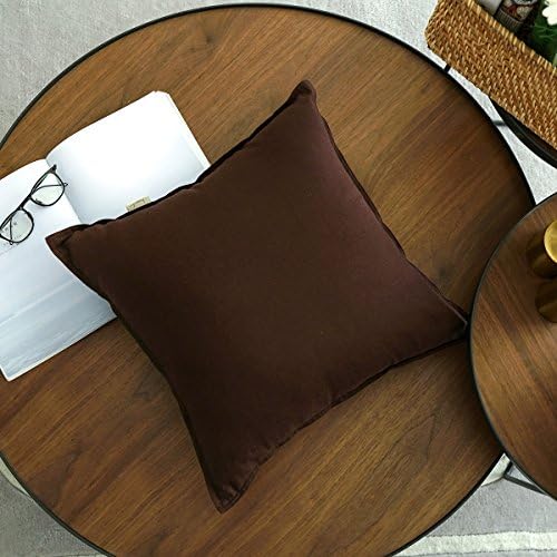 Jeanerlor Set of 2 SureGuard Pillowcase Cousion Cover Decor Natural Cotton Linen - Image 5