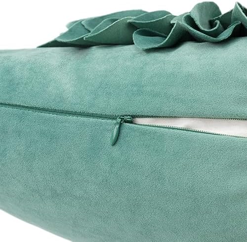 OiseauVoler Handmade 3D Sunflower Throw Pillow Covers 18x18 Inch Green - Image 6