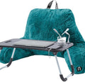 Nestl Fur Reading Pillow with Laptop Lap Desk, Stylish Back Pillow by Nestl