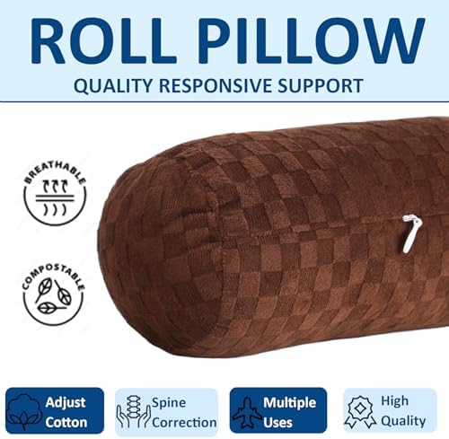 Neck Roll Pillow, Cervical Neck Pillow Bolster Pillow - Image 2