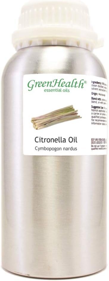 Citronella Essential Oil - 16 fl oz (473 ml) – 100% Pure Essential Oil - GreenHealth