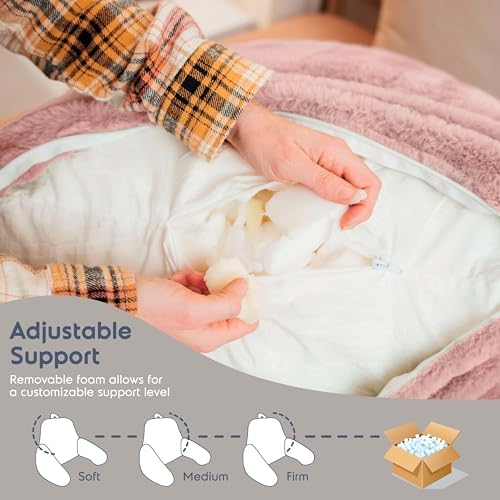 Nestl Fur Reading Pillow, Stylish Back Pillow - Image 6