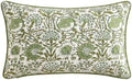 CPC Agate Green Cotton Block Print Pillow Sham Cover, 12x20 Inch Floral by COTTONPRINTCLUB