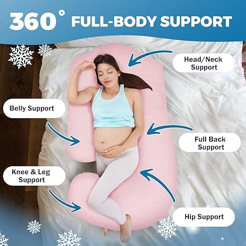 Pregnancy Pillows for Sleeping – 57-Inch Maternity Pillow for Pregnant Women - Image 3