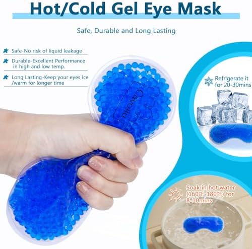 Sleep mask w/Cooling Gel Eye Mask, Heated Eye Mask - Image 2