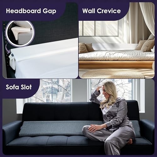 XetraDesign Bed Wedge Pillow for Headboard Gap Up to 7", Triangle Gap Filler - Image 6