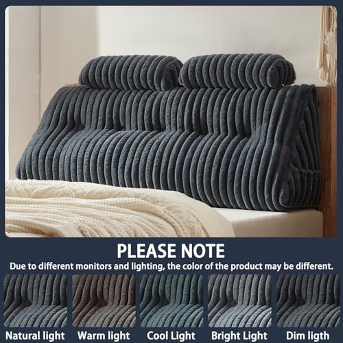 Rycwola Faux Fur Headboard Pillow - Image 5