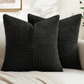 MIULEE Black Decorative Throw Pillow Covers by MIULEE