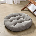 Round Meditation Cushion, Large Floor Pillow by DegreesofComfort
