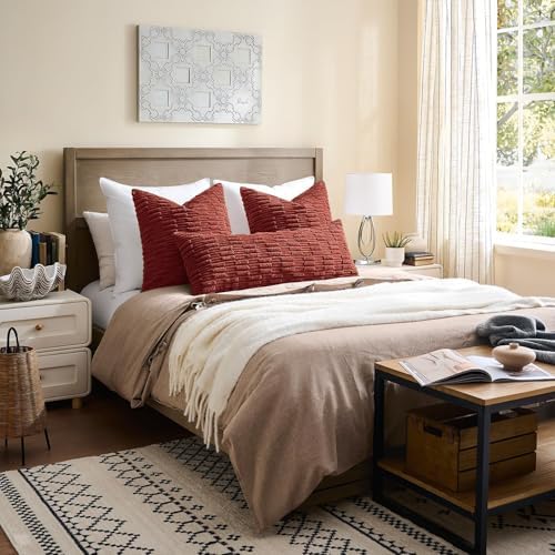 Kevin Textile 12x24 Inch Fall Lumbar Pillow Cover 1 Pack Soft Plush Stripe - Image 6