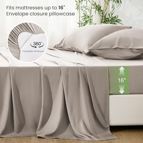 Love's cabin 4 Piece Full Size Sheet Set, 100% Rayon Derived from Bamboo - Image 4