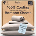 Bambaw 100% Viscose Derived from Bamboo Sheets Queen Size Set – 4pcs Cooling by Bambaw