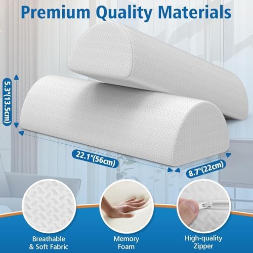 Knee Pillow for Side Sleepers, Leg Pillow for Back & Sciatica Pain - Image 2