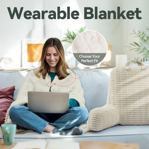 24" Large Reading Pillow with Detachable Neck Roll - Image 6