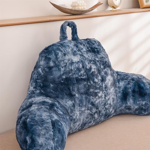 A Nice Night Navy Reading Pillow, 18.5" Bed Wedge Pillows - Image 3
