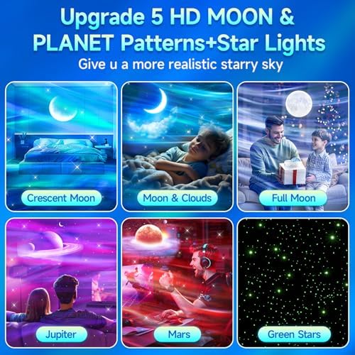 Galaxy Projector Sound Machine Aurora Night Light Projector - Image 5