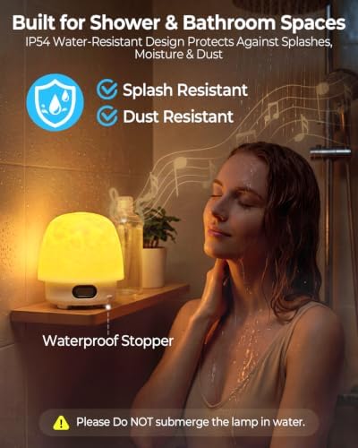 Waterproof Shower Mood Light with Bluetooth Speaker & Ocean Wave Projector - Image 3