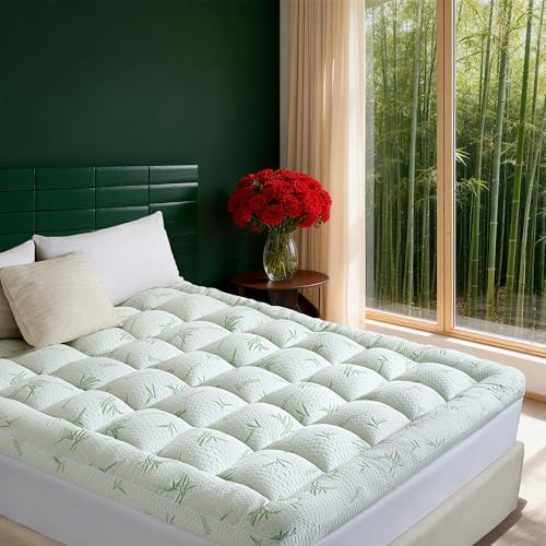 Queen Mattress Topper, Cooling Pillow Top Matress Pad by Unknown