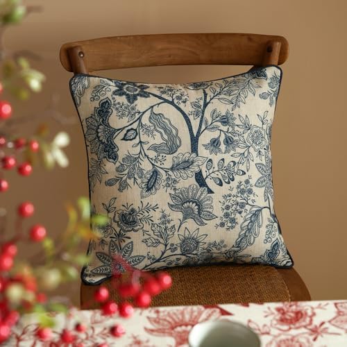 ISAENNE Designer Linen Square Throw Pillow Cover - Image 7