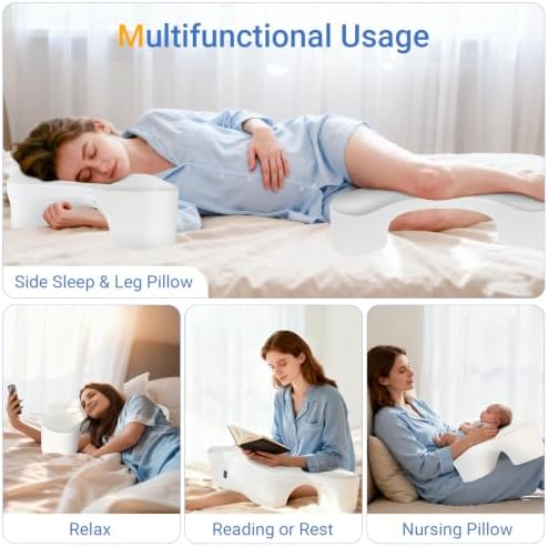 Side Sleeper Pillows with Arm Holes, Neck Support & Rotator Cuff Pain Relief - Image 5