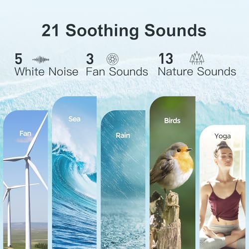 ANJANK White Noise Sound Machine Alarm Clock - Image 3