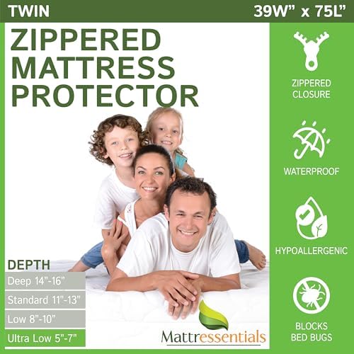 Zippered Twin Mattress Protector by Mattressentials