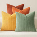 MIULEE Fall Decorative Throw Pillow Covers Yellow Rust Green 16x16 by MIULEE
