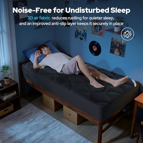 BEDLORE Waterproof Twin XL Mattress Pad, Breathable Mattress Protector - Image 4