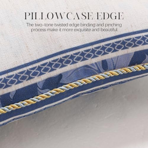 patdrea Designer French Vintage Linen Throw Pillow Cover - Image 6