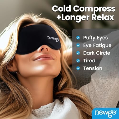 NEWGO 3D Cooling Eye Mask, Weighted Eye Mask - Image 3